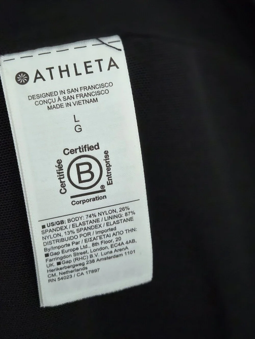 Athleta Delancey Skyline Mocked Neck Long-Sleeve Black Dress